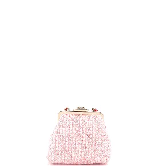 Chanel Cc Kisslock Frame Clutch With #152137C18B - Picture 4 of 7